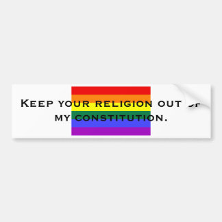 Hou je religie buiten mijn kiesdistrict.. bumpersticker