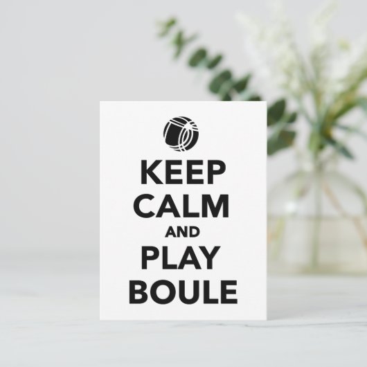 Hou je rustig, Boule Boccia Briefkaart (Staand voorkant)
