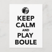 Hou je rustig, Boule Boccia Briefkaart (Voorkant)