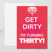 Hou je rustig, een vuile 30. kaart (Voorkant / Achterkant)