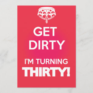 Hou je rustig, een vuile 30. kaart