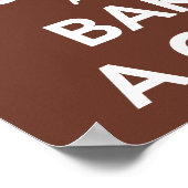 Hou je rustig en baken een taart. poster (Hoek)