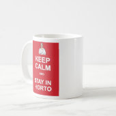 Hou je rustig en blijf in de wacht koffiemok (Voorkant links)