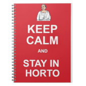 Hou je rustig en blijf in de wacht notitieboek (Voorkant)