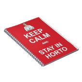 Hou je rustig en blijf in de wacht notitieboek (Rechterzijde)