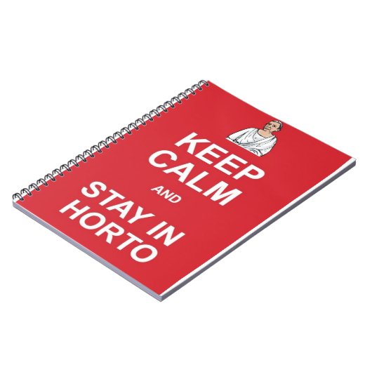 Hou je rustig en blijf in de wacht notitieboek (Linkerzijde)