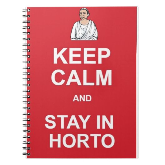 Hou je rustig en blijf in de wacht notitieboek (Voorkant)