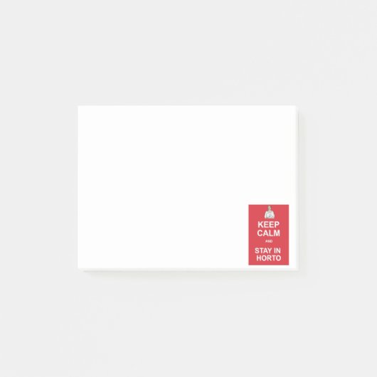 Hou je rustig en blijf in de wacht post-it® notes (Voorkant)