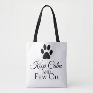 Hou je rustig en blijf rustig tote bag