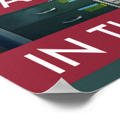 Hou je rustig en blijf veilig. Poster voor basisve (Hoek)