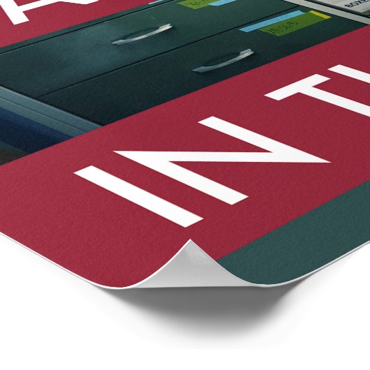 Hou je rustig en blijf veilig. Poster voor basisve (Hoek)