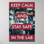 Hou je rustig en blijf veilig. Poster voor basisve (Voorkant)