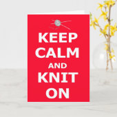 Hou je rustig en breid door - Happy Birthday perso Kaart (Gele Bloem)