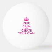 Hou je rustig en creëer je eigen — Roze Pingpongbal (Voorkant)