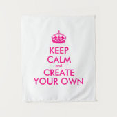 Hou je rustig en creëer je eigen — Roze Wandkleed (Voorkant)