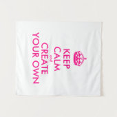 Hou je rustig en creëer je eigen — Roze Wandkleed (Voorkant (horizontaal))
