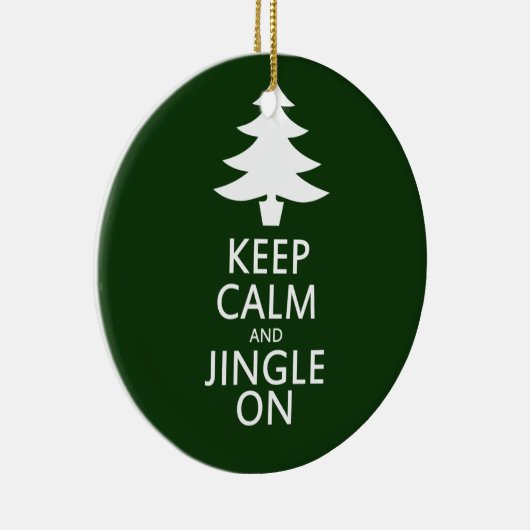 Hou je rustig en doe mee keramisch ornament (Rechts)