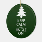 Hou je rustig en doe mee keramisch ornament (Links)