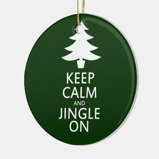 Hou je rustig en doe mee keramisch ornament (Links)