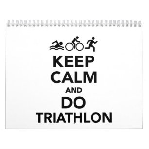 Hou je rustig en doe triathlon. kalender