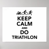 Hou je rustig en doe triathlon. poster (Voorkant)
