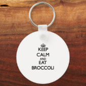 Hou je rustig en eet Broccoli op Sleutelhanger (Voorkant)