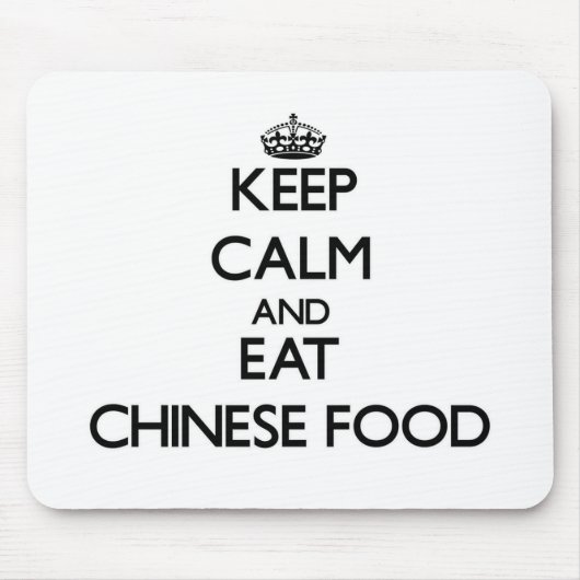 Hou je rustig en eet Chinees eten Muismat (Voorkant)