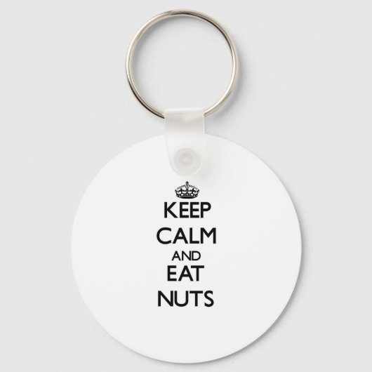 Hou je rustig en eet Nuts op Sleutelhanger (Voorkant)