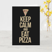 Hou je rustig en eet pizza kaart (Gele Bloem)