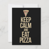 Hou je rustig en eet pizza kaart (Voorkant)