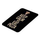 Hou je rustig en eet pizza magneet (Linkerzijde)