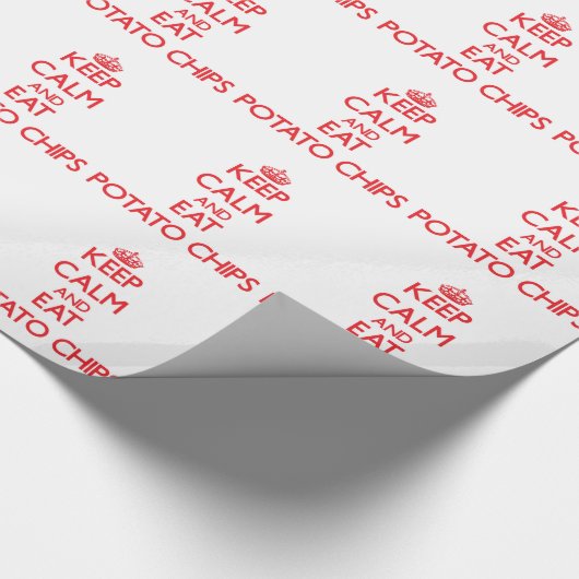 Hou je rustig en eet Potato Chips Cadeaupapier (Hoek)