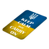 Hou je rustig en ga door met het Oekraïense emblee Magneet (Linkerzijde)