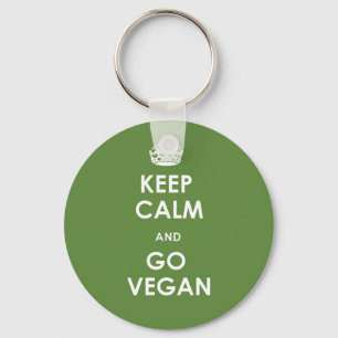 Hou je rustig en ga naar de vegansleutelring sleutelhanger