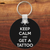 Hou je rustig en haal een tattoo sleutelhanger (Voorkant)