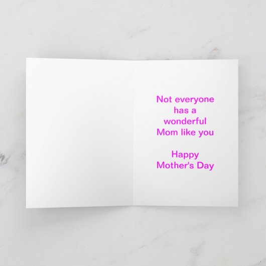 Hou je rustig en heb een Happy Moederdag Kaart (Binnen)