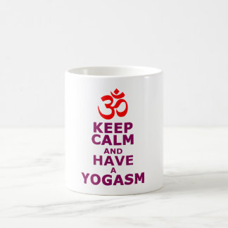 Hou je rustig en heb een yoga sm koffiemok