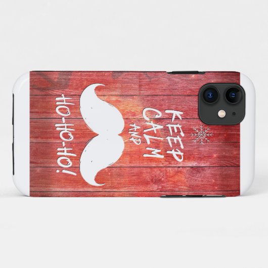 Hou je rustig en Ho-Ho-ho. Case-Mate iPhone Case (Achterkant (horizontaal))
