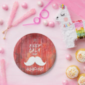 Hou je rustig en Ho-Ho-ho. Papieren Bordje (Feest)