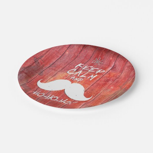 Hou je rustig en Ho-Ho-ho. Papieren Bordje (Gekanteld)