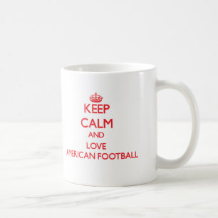 Hou je rustig en hou van Amerikaans Football Koffiemok