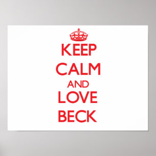Hou je rustig en hou van Beck Poster