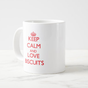 Hou je rustig en hou van Biscuits Grote Koffiekop