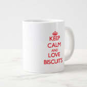 Hou je rustig en hou van Biscuits Grote Koffiekop (Voorkant rechts)