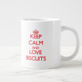 Hou je rustig en hou van Biscuits Grote Koffiekop (Rechts)