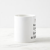 Hou je rustig en hou van een LATTE! Mok (Center)