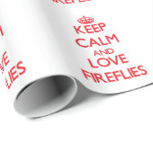 Hou je rustig en hou van Fireflies Cadeaupapier (Rol Hoek)