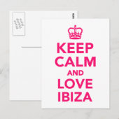 Hou je rustig en hou van Ibiza Briefkaart (Voorkant / Achterkant)