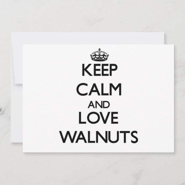 Hou je rustig en hou van Walnuts (Voorkant)