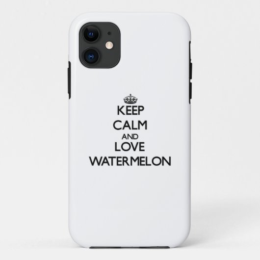 Hou je rustig en hou van Watermelon. Case-Mate iPhone Case (Achterkant)